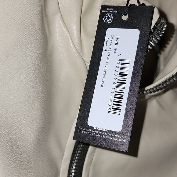 NWT PrettyLittleThing Auto Racing Bomber - Picture 15 of 15